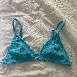 LA Hearts Pac Sun Bright Blue Bikini Top